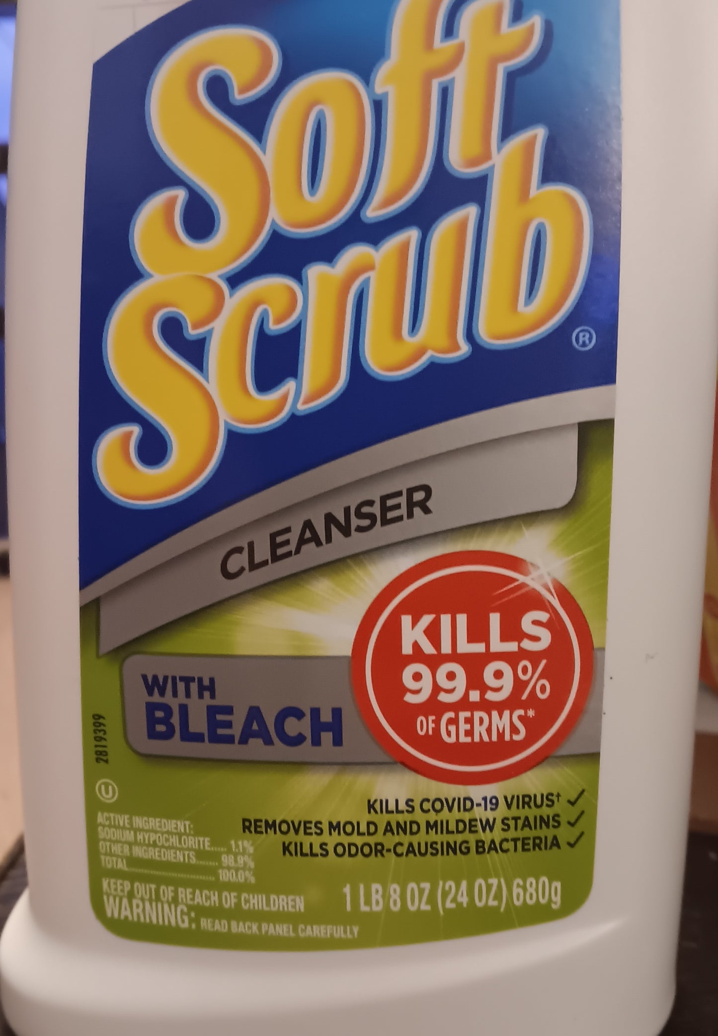 (#1) Soft Scrub With Bleach