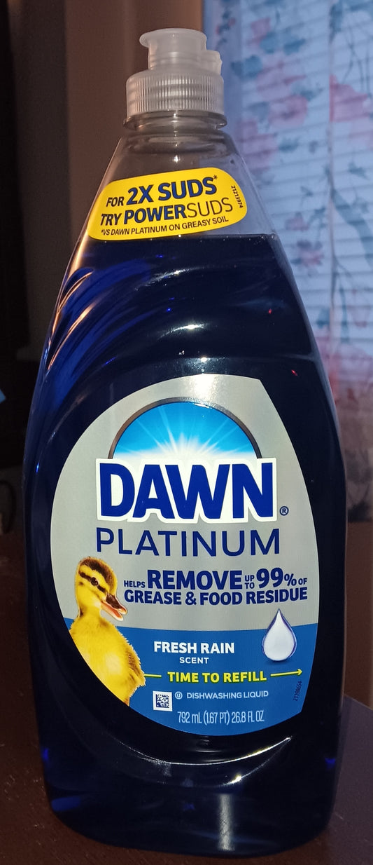 (#01) Dawn Platinum 26.8oz, Fresh Rain